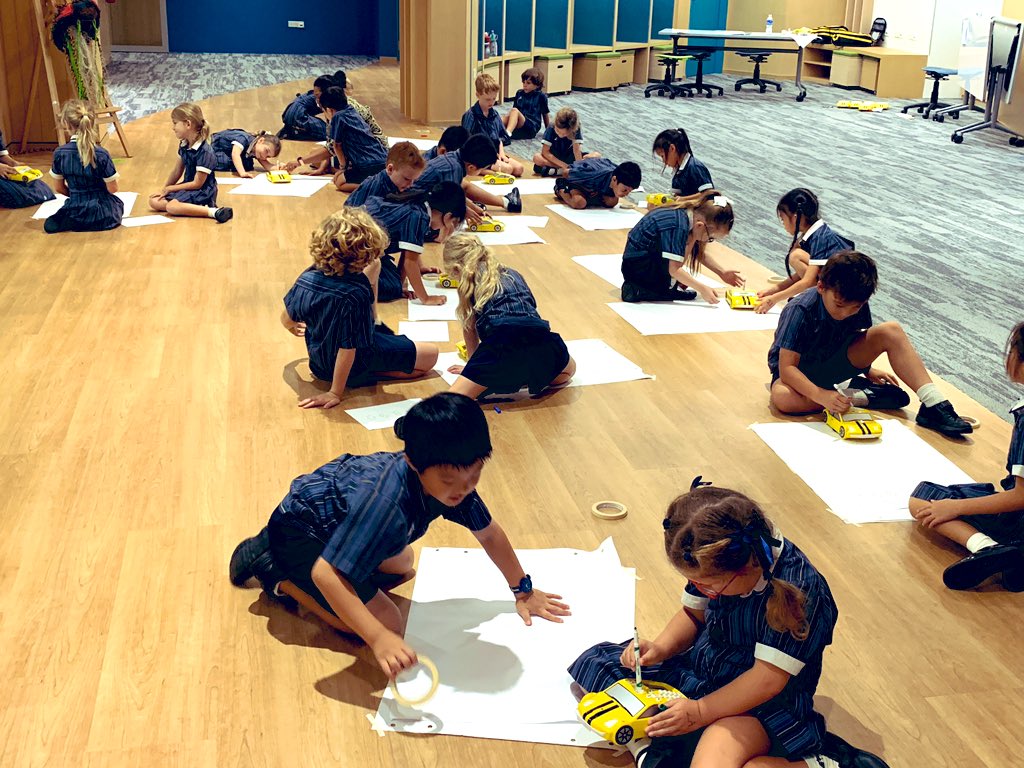 Finally a soft launch for the first of two new maker spaces for Y1/2: #TechTown with robotics and digital media production. Great space. Can’t wait get it properly resourced. <a href="/ais_singapore/">Chase</a> #cognitaway