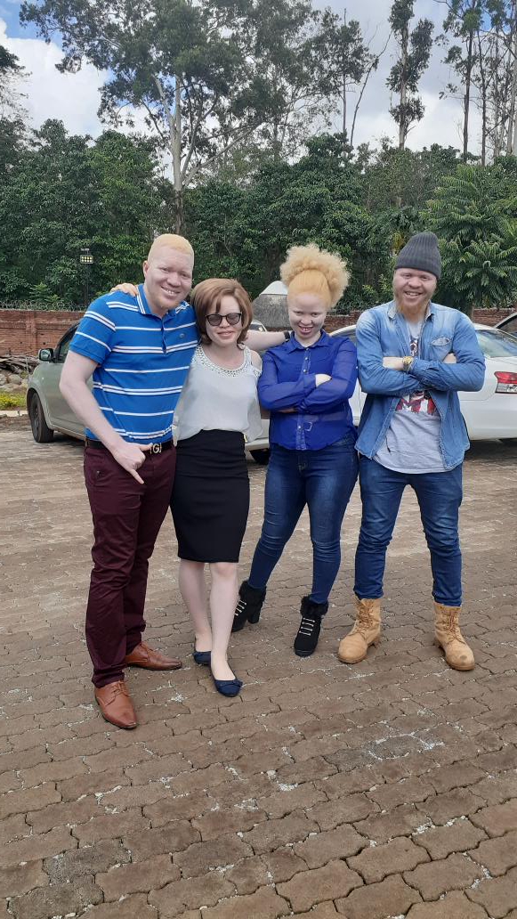 The Team; Mr Albinism, Ms Albinism 2019, The first Princes and Mr Talent!! 
#AlbinismIsBeautiful 
#StillStandingStrong..