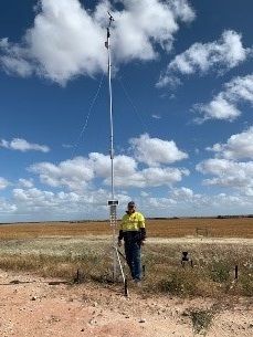 DPIRDbroadacre's tweet photo. Farm connectivity is being trialled by @SEPWA with IoT monitoring across properties 100km apart! Thanks to #eConnectedWA’s grants program, 2 farm neighbours & @wheat93 installed IoT weather stations, soil moisture & tank level sensors with 3G/4G mobile, repeater stations & WiFi. https://t.co/jmCnDmzVaS