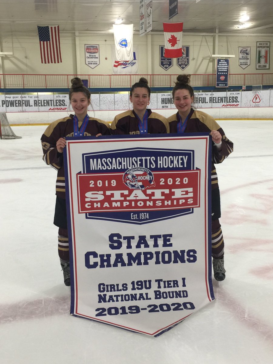 Congratulations girls on winning the U19 MA State Championships! Garnett ‘21,Roy ‘20, Arnone ‘22 #SayYesToSPS #GoBigRed