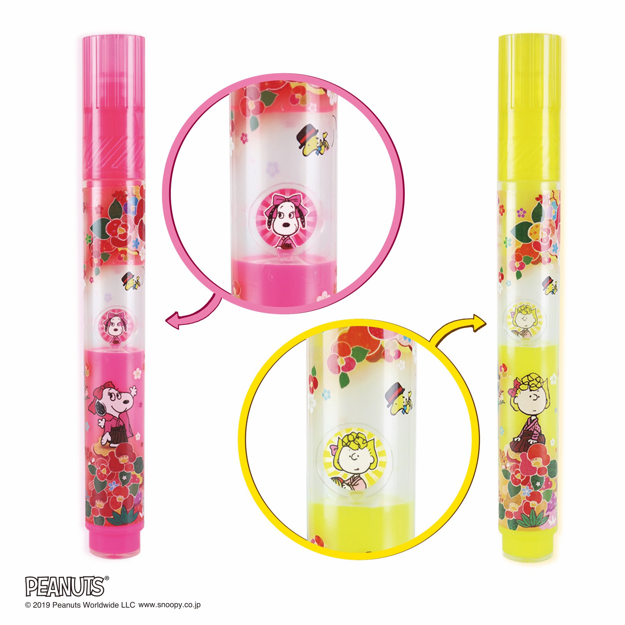 文具女子博 4月に大阪開催 Auf Twitter 限定商品情報 エポックケミカル ブースではスヌーピーのシルエット が浮かぶ蛍光マーカー フローティングハイライター を文具女子博限定で Peanutsの女の子キャラ ベル と サリー のモチーフにてご用意 本体は 今年