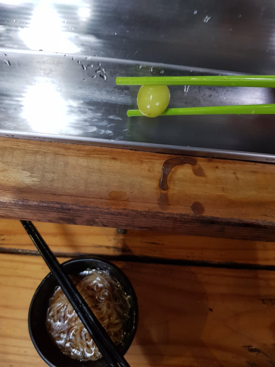 ongchinhwee's tweet photo. Just realised I forgot to post photos of the Adventure tour on the first day of #openupsummit.
The noodle-making experience was a sight to behold, and I really love flexing my chopsticks skills with water-flowing somen + frozen grapes! 😁🍲 https://t.co/2Chj2qcVsL