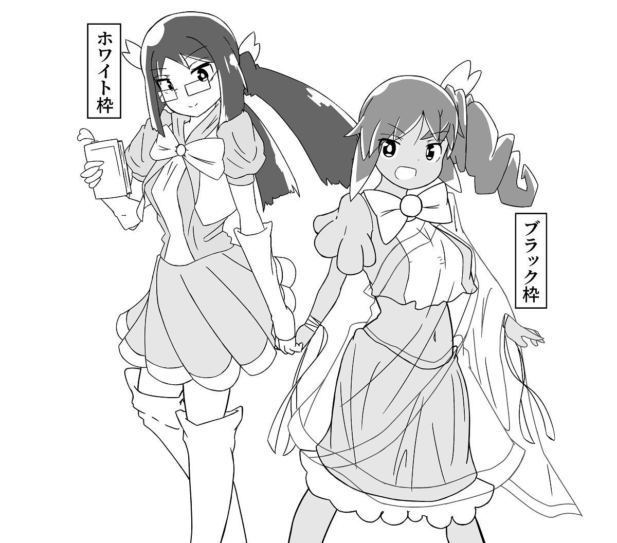 独断と偏見による、第1回チキチキ「プ○キュアの主要キャラって何か大体こんな感じの枠がある気がするin成子坂初期メン」選手権 #アリスギア #アリスギアお絵かき 