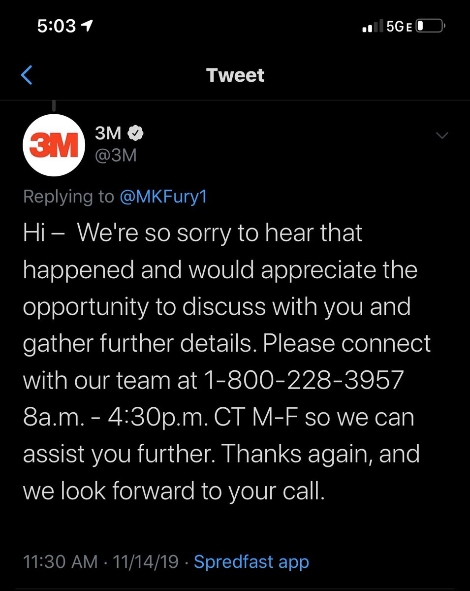MKFury1's tweet photo. I’ve posted this once before but since the complaint process hasn’t even earned me a call-back, I’ve reached this point. Are any of my attorney friends interested in suing @3M or know of an attorney interested in such a case? The evidence is well-documented to include photos. https://t.co/WK940OEaTO