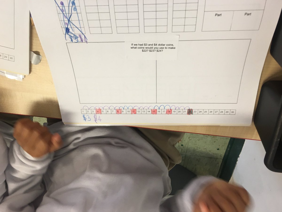 ELobsenz's tweet photo. Why don’t we have $3 and $4 coins in Hong Kong? Ss explored making $22, $23, and $24 with these coin amounts and realized: it’s hard to count by 3s and 4s, and we don’t need them, we can make 3 and 4 using the $1 and $2 coins. #cdnisls #mathinquiry https://t.co/PsP6fkXOhs