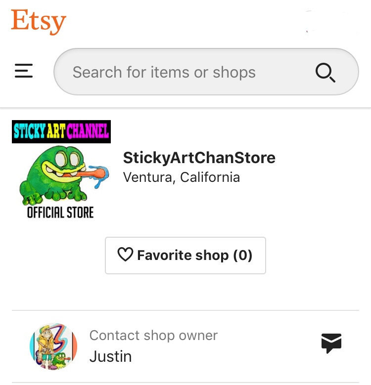 stickyARTc's tweet image. Stickyartchannel Etsy store is open! #etsystore #artsale