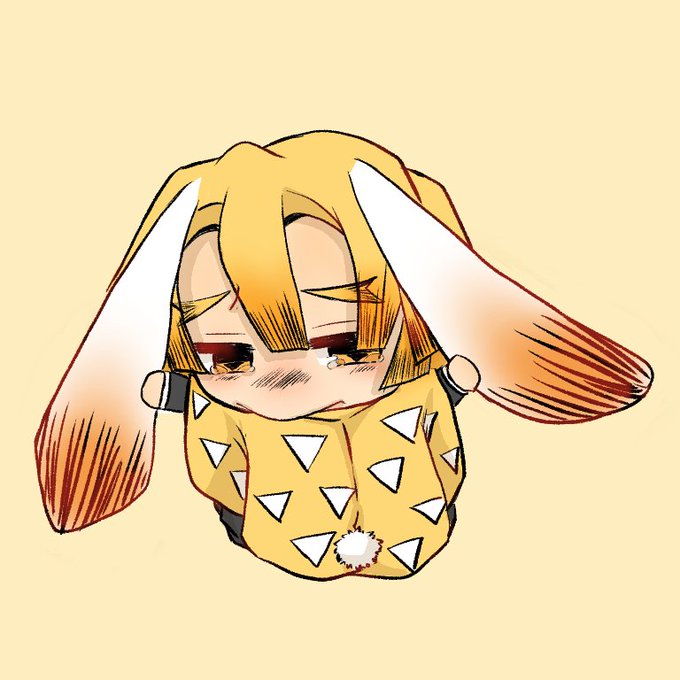 霞 最中さんがTwitterに投稿した我妻善逸(鬼滅の刃)のイラスト。