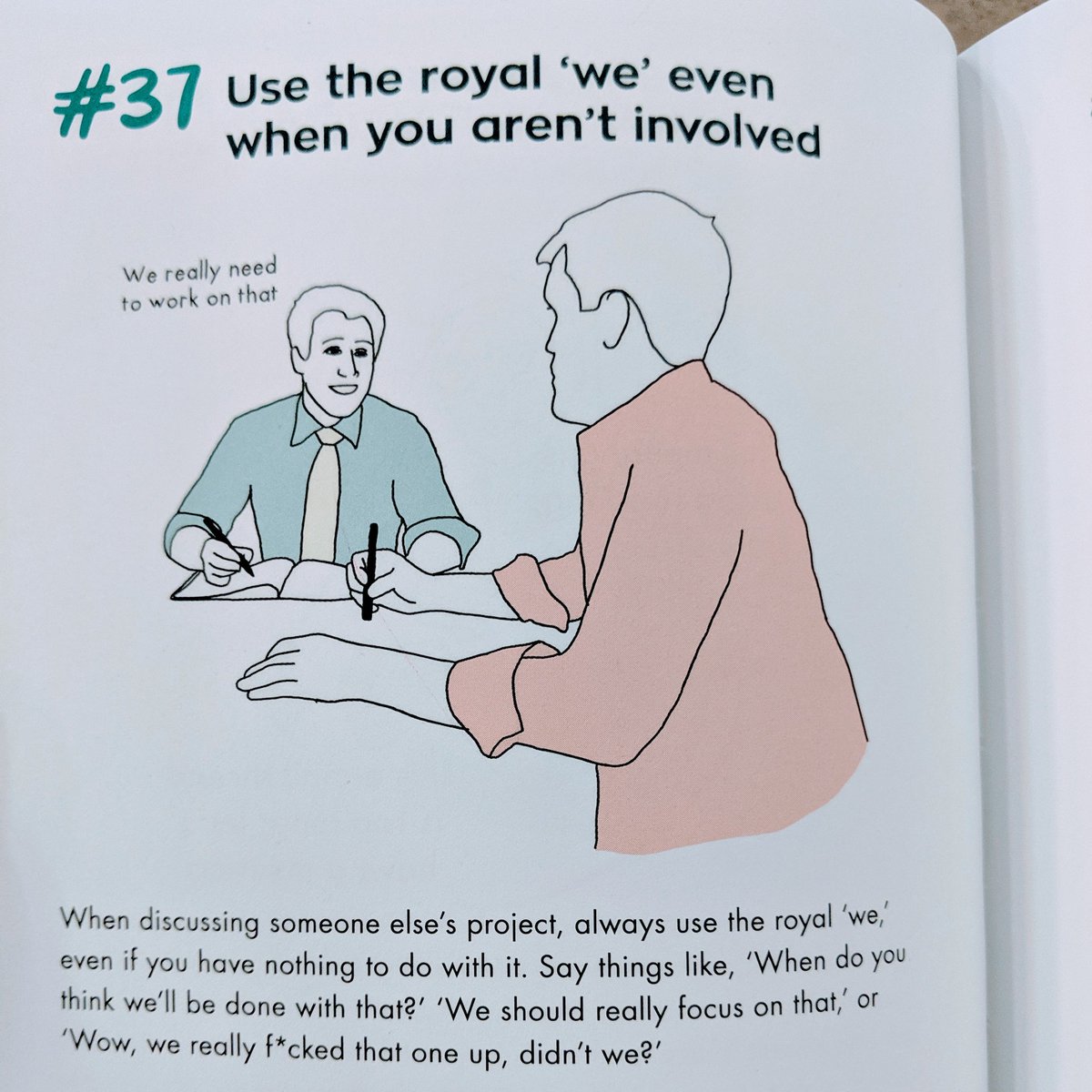 VerityStothard's tweet image. Found this book and oh my god it&apos;s hilarious and triggering all at once 😂 we&apos;ve all had these kind of meetings!!