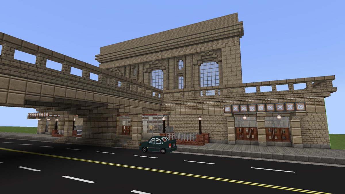 TACCHAN169's tweet photo. グランドセントラル駅的なものを作ってる途中。車はアドオンで追加してみたやつ。 https://t.co/LLIPVkJFZM