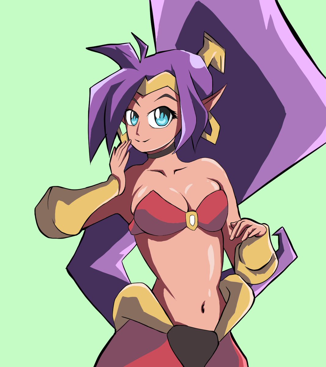 really excited for the new #Shantae  game
 @WayForward. this drawing took me the weekend to take.
#shantae5 #drawing