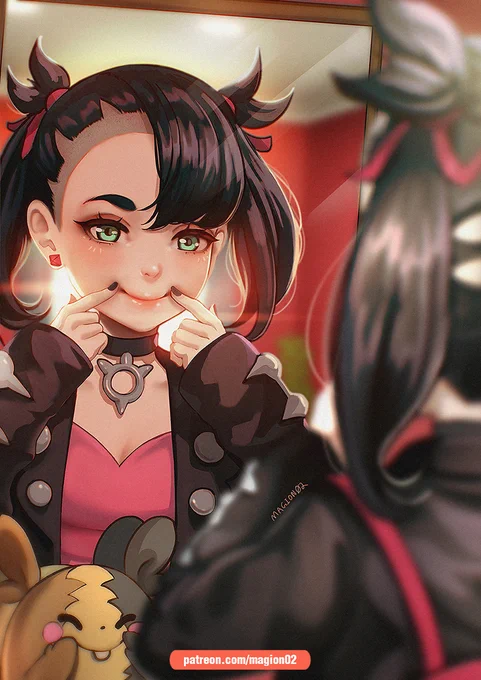 I'm really enjoying the game! So here's another take on Marnie since she's opposite of what I thought her character would be lol. Such a sweetie! I hope you all like it #PokemonSwordShield #ポケモン#ポケモンソードシールド #pokemonmarnie 