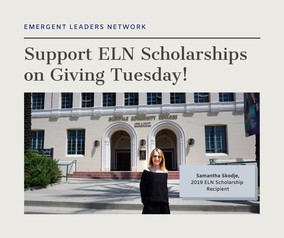 Join us in supporting #communitycollege students on #GivingTuesday! All donations go directly to scholarships: elnonline.org/eln-voices/giv…