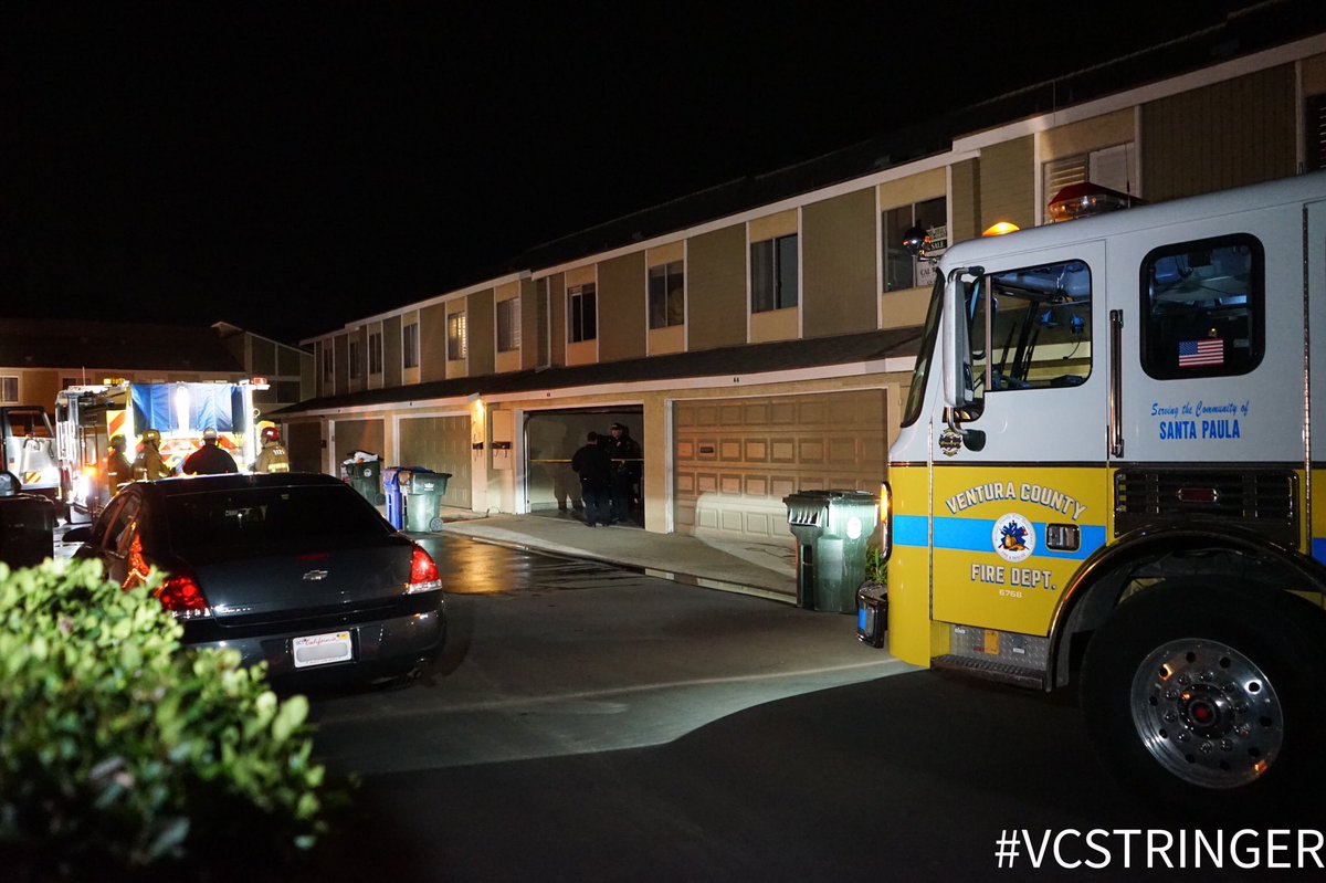 VCStringer's tweet photo. (12/01/19 @ ~6:14pm): Firefighters responded to a structure fire on the 00 block of Bahia Cir in #SantaPaula. Two people were transported to a local hospital in unknown condition. The incident is under investigation.
#VenturaCountyFire #VCFD #OxnardFire #VenturaCounty #VCStringer https://t.co/2MGEzRV1im