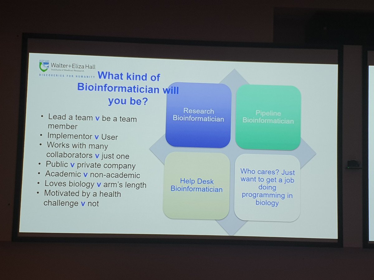 Nitika Kandhari (@kandharinitika) on Twitter photo Bioinformatics career paths- MelanieBahlo <a href="/DiscoverAMSI/">Australian Mathematical Sciences Institute (AMSI)</a> #Bioinfosummer Bioinformatics career paths- MelanieBahlo <a href="/DiscoverAMSI/">Australian Mathematical Sciences Institute (AMSI)</a> #Bioinfosummer