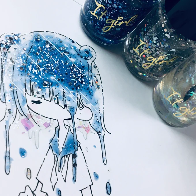 色々足してスマホのカメラのビビット(冷たい)で撮ったらこうなる 