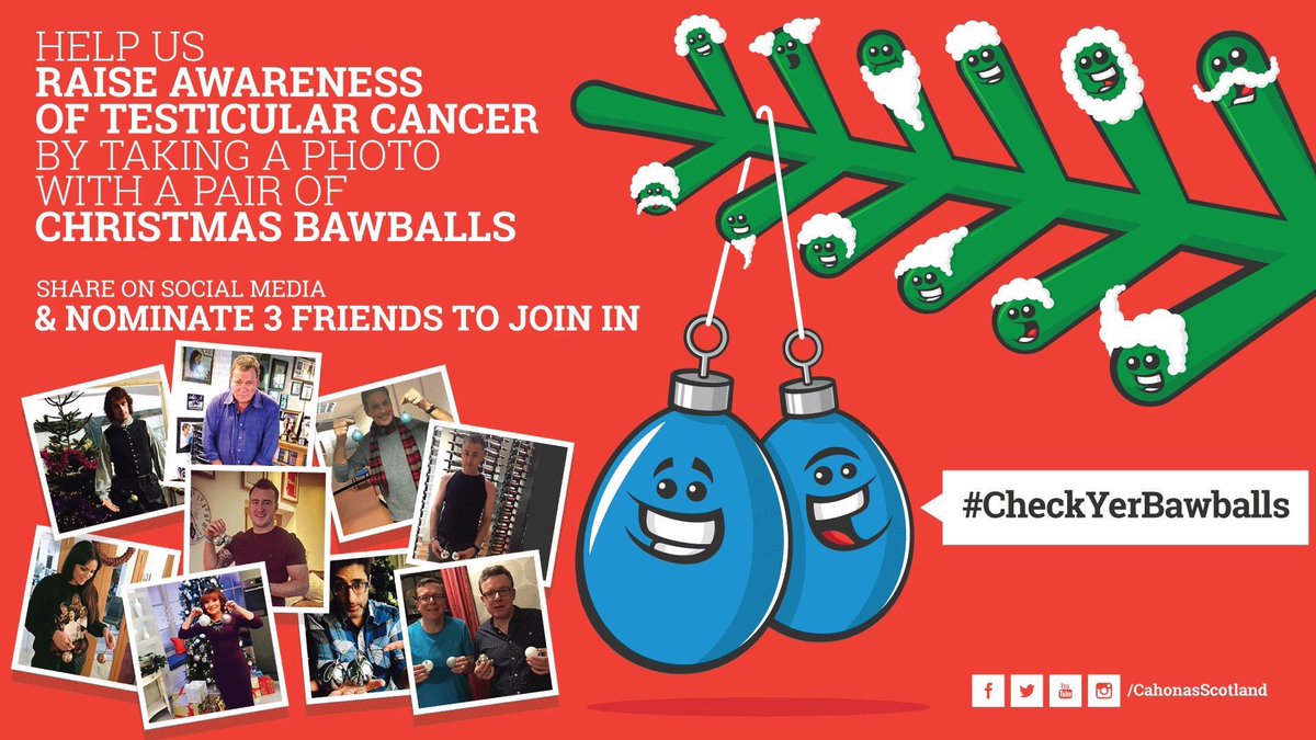 It’s #CheckYerBawballs Challenge time.  Here’s our CEO and Founder and he’s nominating/challenging <a href="/SamHeughan/">Sam Heughan</a> <a href="/WilliamShatner/">William Shatner</a> and <a href="/StuartWHOGG_/">Stuart W Hogg</a> to take part in the challenge (and nominate 3 others) to help raise awareness of Testicular Cancer over the festive period.