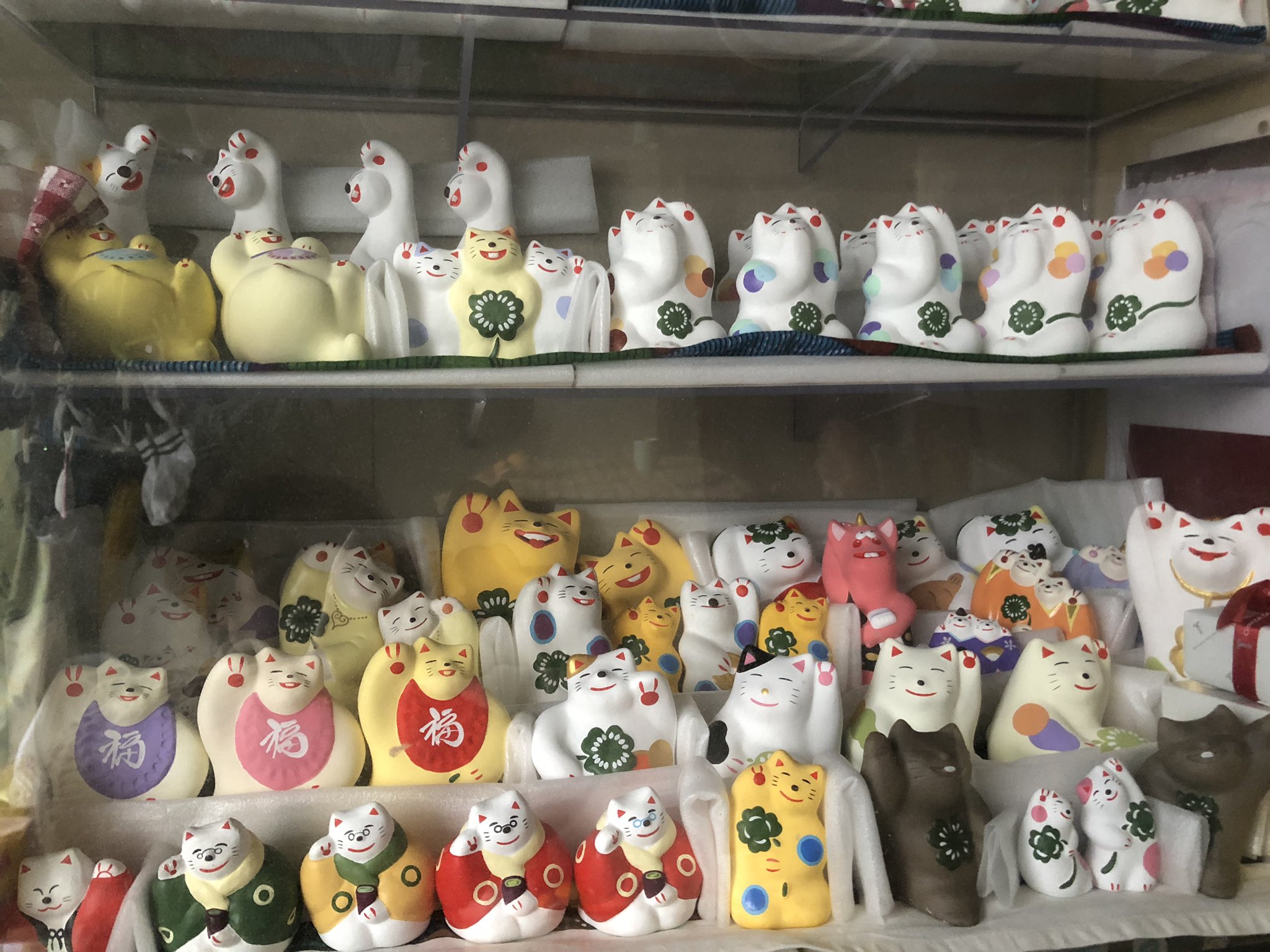 湯布院 工房輪葉葉☆わはは☆招き猫☆鯛ねこ