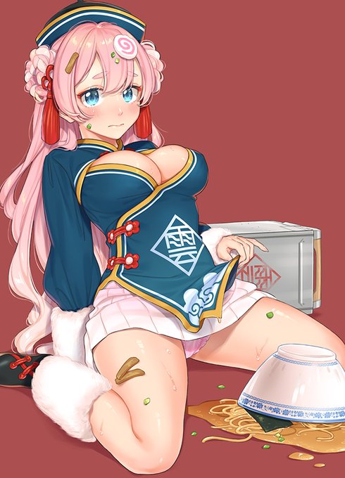 冬コミ新刊の表紙絵描けた。オリジナルチャイナ娘のえっちBOOK予定。本文これからがんばります🤩 