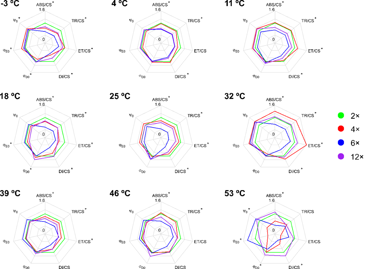 fbalao's tweet photo. New paper published! Trying to fill the gap about #ecophysiological effects of #polyploidy. Divergent photochemical strategies to cope with extreme heat found in 6x and 12x Dianthus cytotypes
https://t.co/Uum6w0fp4n https://t.co/BuA2ukMviT