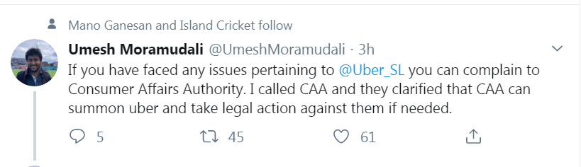 Consumer Association of Sri Lanka tweet media