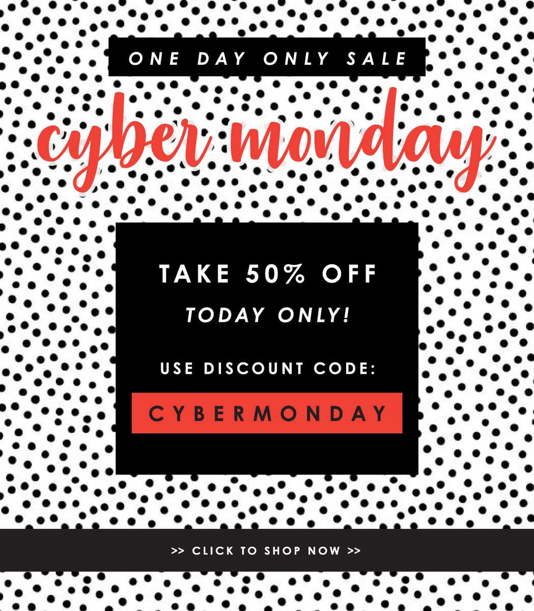 shopknotty's tweet photo. Cyber Monday!  Take 50% Off with Code - https://t.co/azuPSrQpPw https://t.co/OEQgs1sVAg