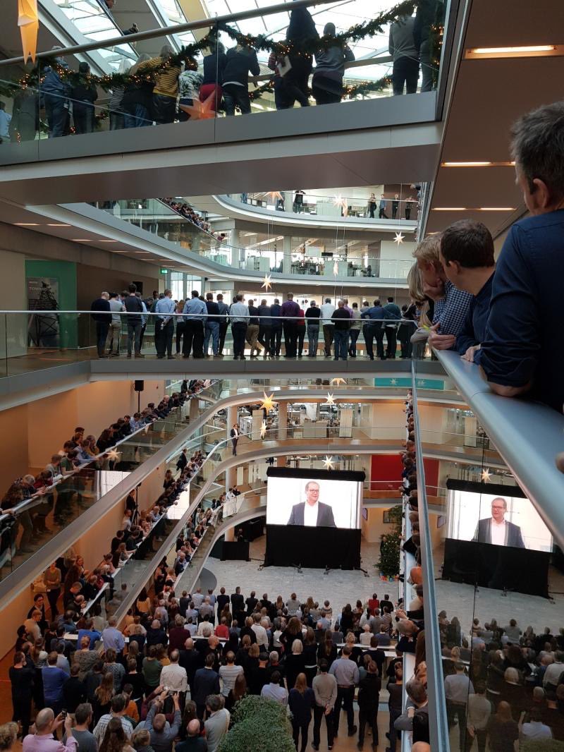 Just announced to our <a href="/ramboll/">Ramboll</a> employees that Henning Larsen Architects will join Rambøll to form a global sustainability champion. It was received with genuine excitement.