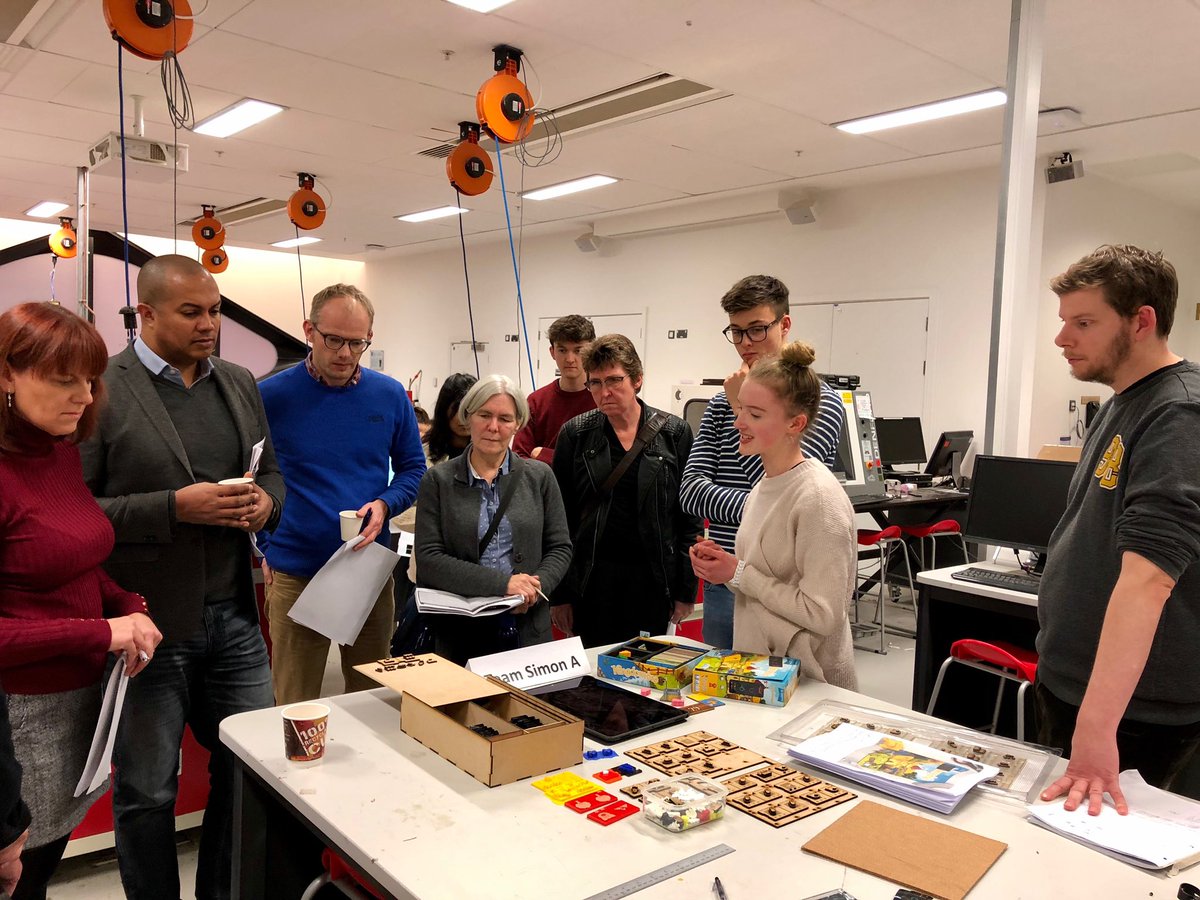 richarddstubbs's tweet photo. Genuine privilege to help judge #Hackcessible19 yesterday. Amazingly bright multidisciplinary student teams from @sheffielduni & @sheffhallamuni co-creating assistive technologies with, and for, people with disabilities. Winners announced on Tuesday! https://t.co/siVcDZ81n9