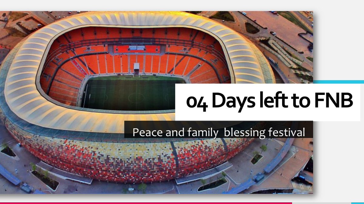 RevelationHome's tweet photo. Lets fill up FNB Masosha Amahle and Make Dr. Prophet Uzwi Lezwe Radebe Proud. lets show the world who we are😀😄✨

#ALLRoadsLeadtoFNBstadium #PeaceStartWithMyFamily #RCGchurch #FreeTransport #HistoryInTheMaking #AllDoneByProphetUzwiLezwe https://t.co/gweJExU4Ep