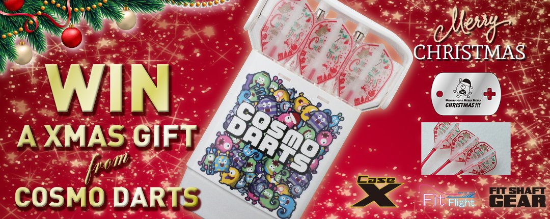 CosmoDartsInt's tweet image. 【2019 Cosmo Darts クリスマスプレゼントキャンペーン！！】
もうすぐクリスマス！
Cosmo Darts公式SNSをフォロー、いいね！でクリスマスアイテムをゲットしよう！！ 
12/2～12/9:このTweetをいいね！をすると応募完了です。

events.cosmodarts.jp/xmas/

#Christmas #ChristmasGift #Cosmodarts