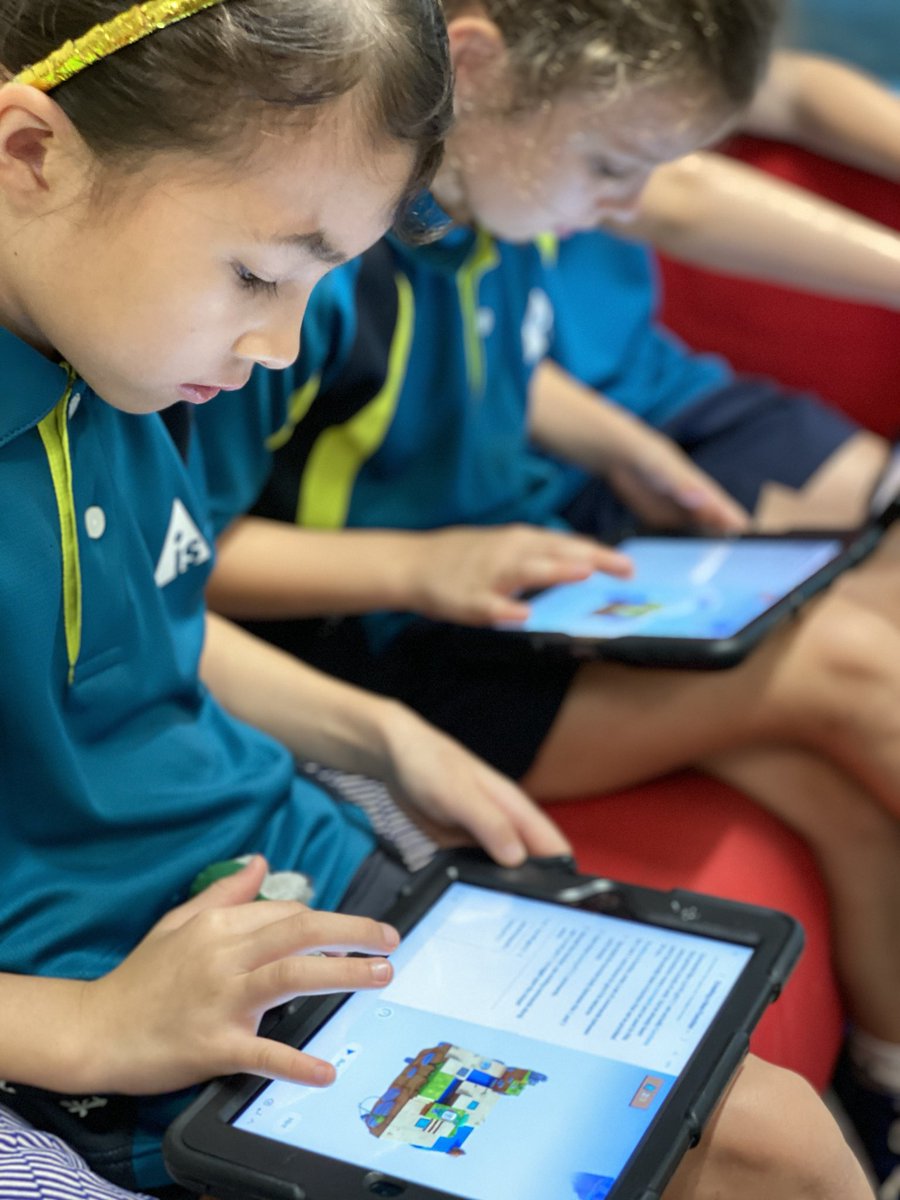 Y3 students tackle #swiftplaygrounds for #CognitaCodes 
Don’t scoff at the first few activities - this is real coding and it gets hard fast! #WeAreAIS