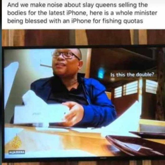 Asser Ntinda But Bernard Esau Is Also A National Disgrace How Can He In His Right Frame Of Mind Organize A Prostitute For His Son In Law If A Man Can Double Cross