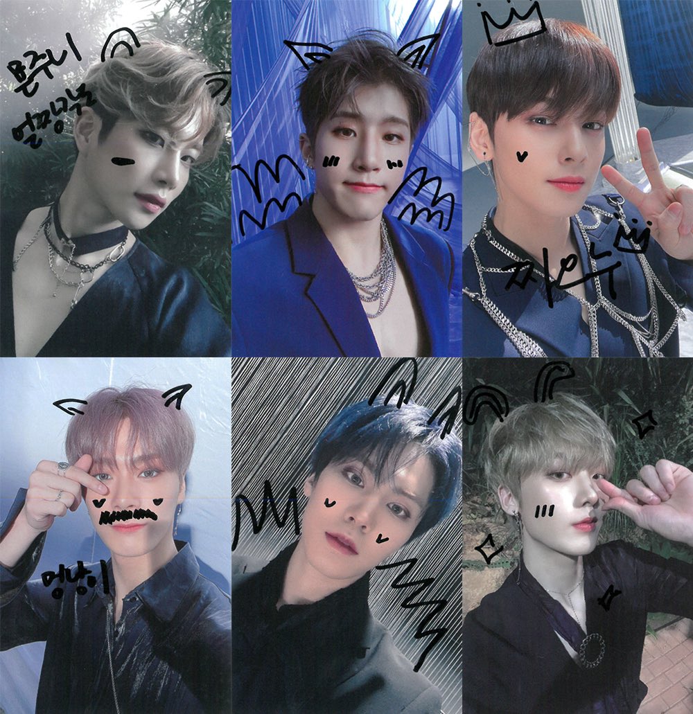 アストロ #チャウヌ #落書きフォトカード 🖍] ウヌがメンバーに向けた