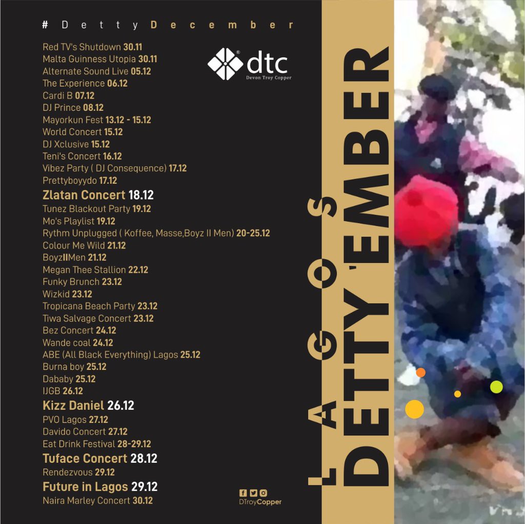 DTroyCopper's tweet image. Welcome to #DettyDecember. Feel free to update your calendar. #DTCWay