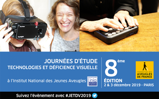 Top départ des #JETDV2019 à l'Institut National des Jeunes Aveugles, avec Xavier Dupont (Directeur de l'Institut) et Mireille Prestini (Directrice des <a href="/Aveugles_France/">AVEUGLES DE FRANCE</a>). 📲💻