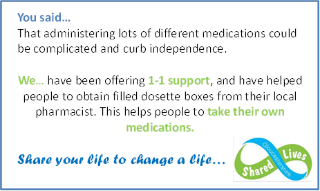 SharedLivesGCC's tweet photo. Shared Lives values independence, and encourages people to develop the skills that are important to them. Simple changes like dosette boxes can be the difference between managing medication within the home, or needing someone else to do it for you. #personcentred #GSL https://t.co/d6UEIMRwGN