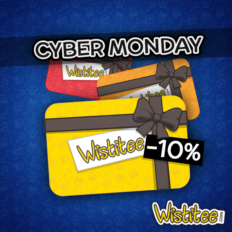 Wistitee_EN's tweet photo. ⚠️ Celebrate the Cyber ​​Monkey Day ⚠️
🔥 10% discount on our gift cards with the code CYBER2019
[this offer is limited to one per person]
#cybermonday #cybermonkeyday https://t.co/xVor735kOC