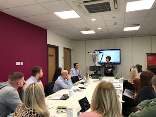 Thank you to Claire Hughes from <a href="/Think_Mobility/">Invacare UK</a> for joining us last week for our monthly sales meeting! The team have taken away some key information on some great products!