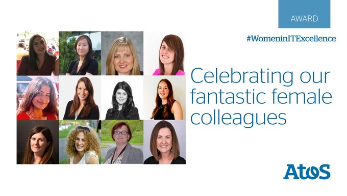 Atos celebra 2 premios y 14 nominaciones a los #WomeninITExcellence Awards 2019. ¡Enhorabuena a  todas nuestras fantásticas compañeras!