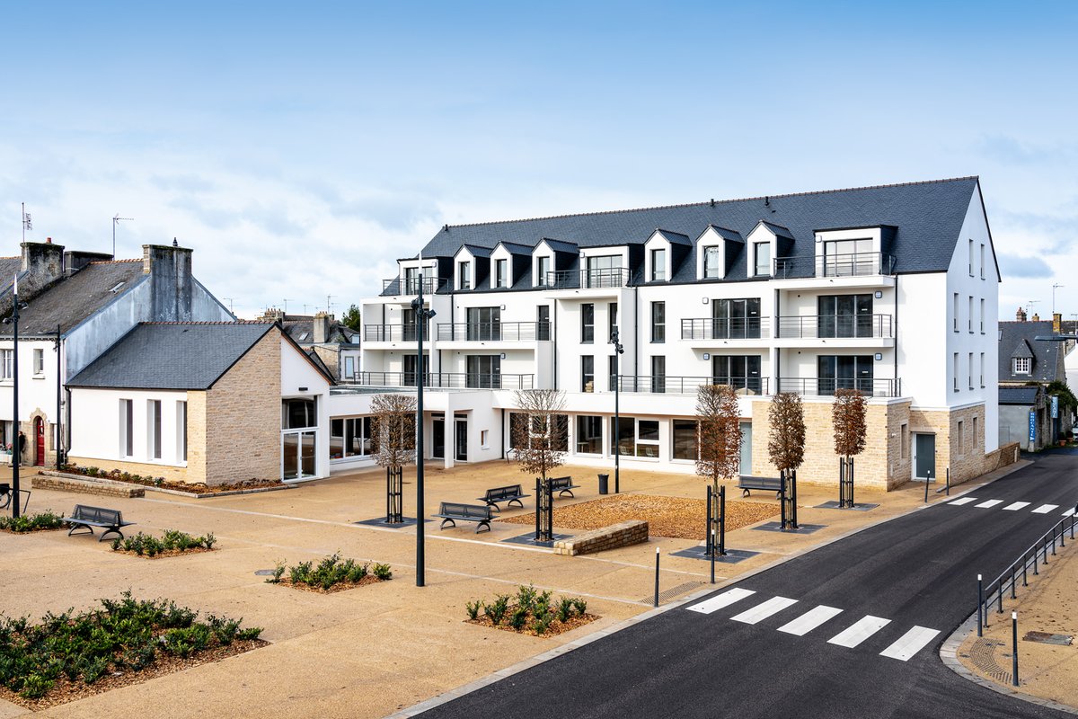 La #médiathèque de Pont-L'Abbé a été inaugurée ce week-end. Les 14 appartements seront livrés en février 2020. Un bel outil au services de la population et une belle vitrine du savoir-faire de l'<a href="/OPACcornouaille/">OPAC de Quimper-Cornouaille</a>
et des entreprises locales. Architecte : AREA Brest #logementsocial