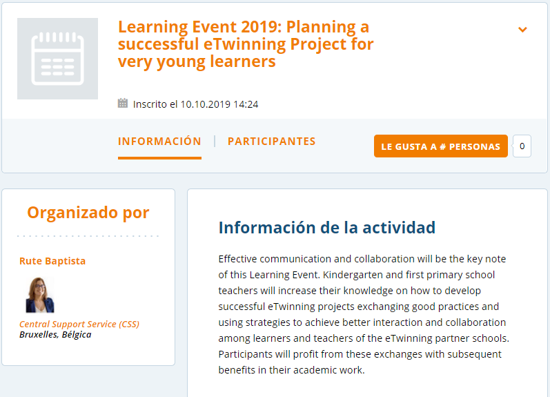 eTwinning_es's tweet photo. 📣¡No dejes pasar esta oportunidad! El evento “Planning a successful eTwinning Project for very young learners” te permitirá utilizar la #comunicación y la #colaboración para crear proyectos #eTwinning de éxito.

📅01/12–15/12

👉Accede aquí: https://t.co/9upsPo68xK
@educaINTEF https://t.co/qUueLzwpT6