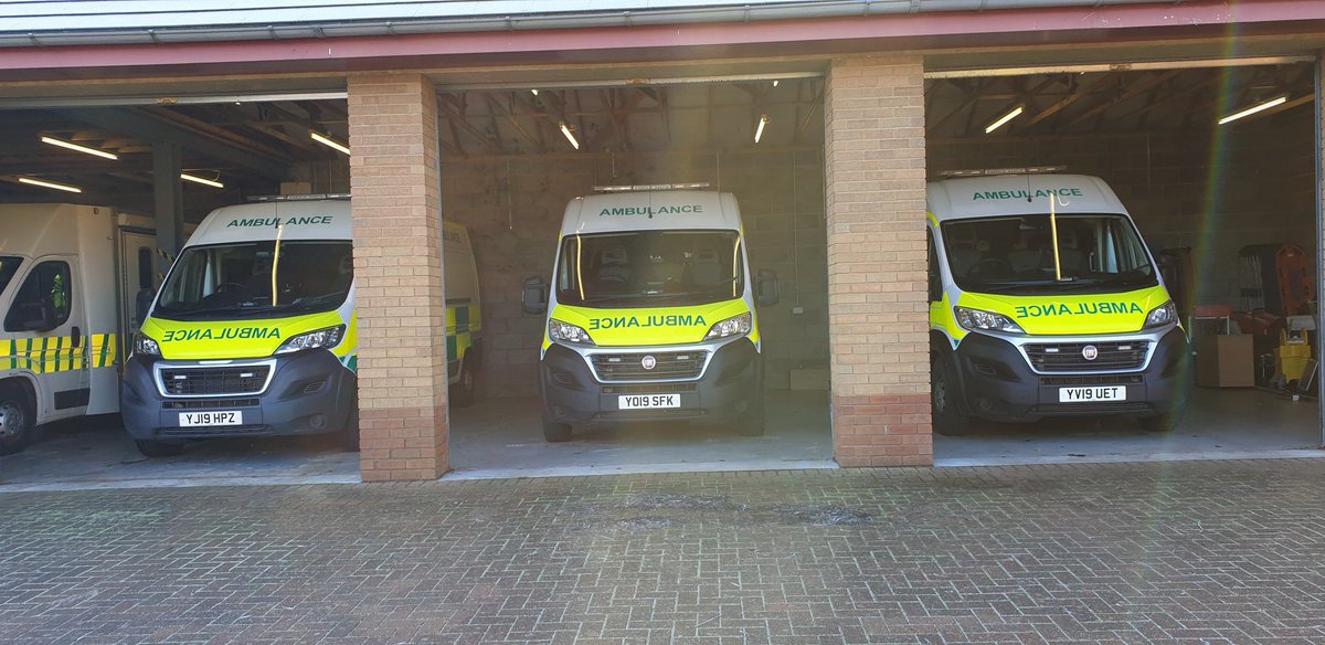 Vehicles ready for the start of a new L3CERAD course.