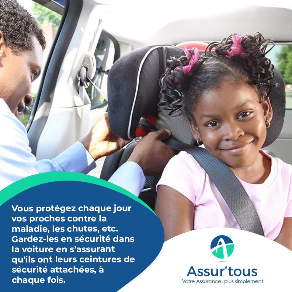 Assurtous's tweet image. Vous protégez chaque jour vos proches contre la maladie, les chutes, etc. Gardez-les en sécurité dans la voiture en s’assurant qu&apos;ils ont leurs ceintures de sécurité attachées, à chaque fois. 
Excellent mois de décembre.
#Assurtous #Comparateur_dAssurance #Insurtech #CIV225