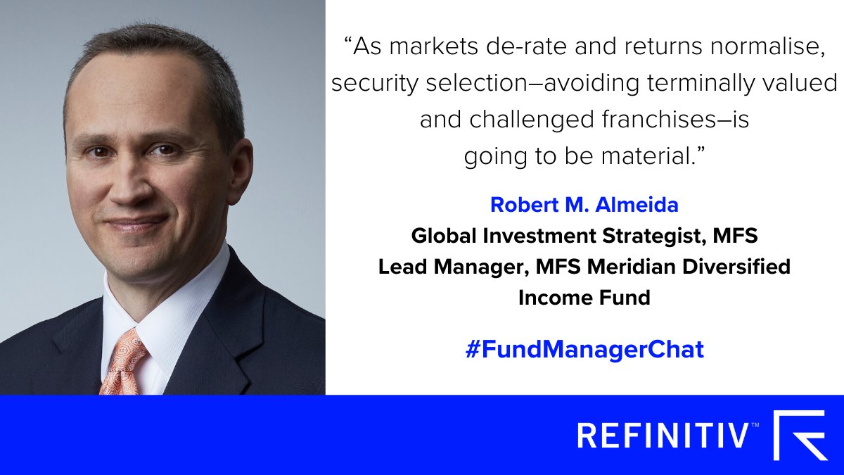 JakeMoeller1's tweet photo. Don't miss my latest @Lipper_Alpha #FundManagerChat- a superb overview of global markets by @followMFS strategist and Diversified Income Fund manager, Robert Almeida. Listen here: https://t.co/pvXTDA7Jle #Refinitiv #mutualfunds https://t.co/dBUQu66FgM