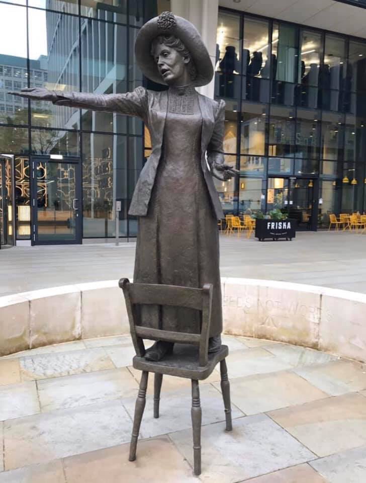 Emmeline Pankhurst, Born In Manchester and the organiser of the British Suffragette movement. make sure we put that ❌ in the box on the 12th December, that's all the effort it takes, no chaining yourselves to railings, The Suffragette Movement did that for us...