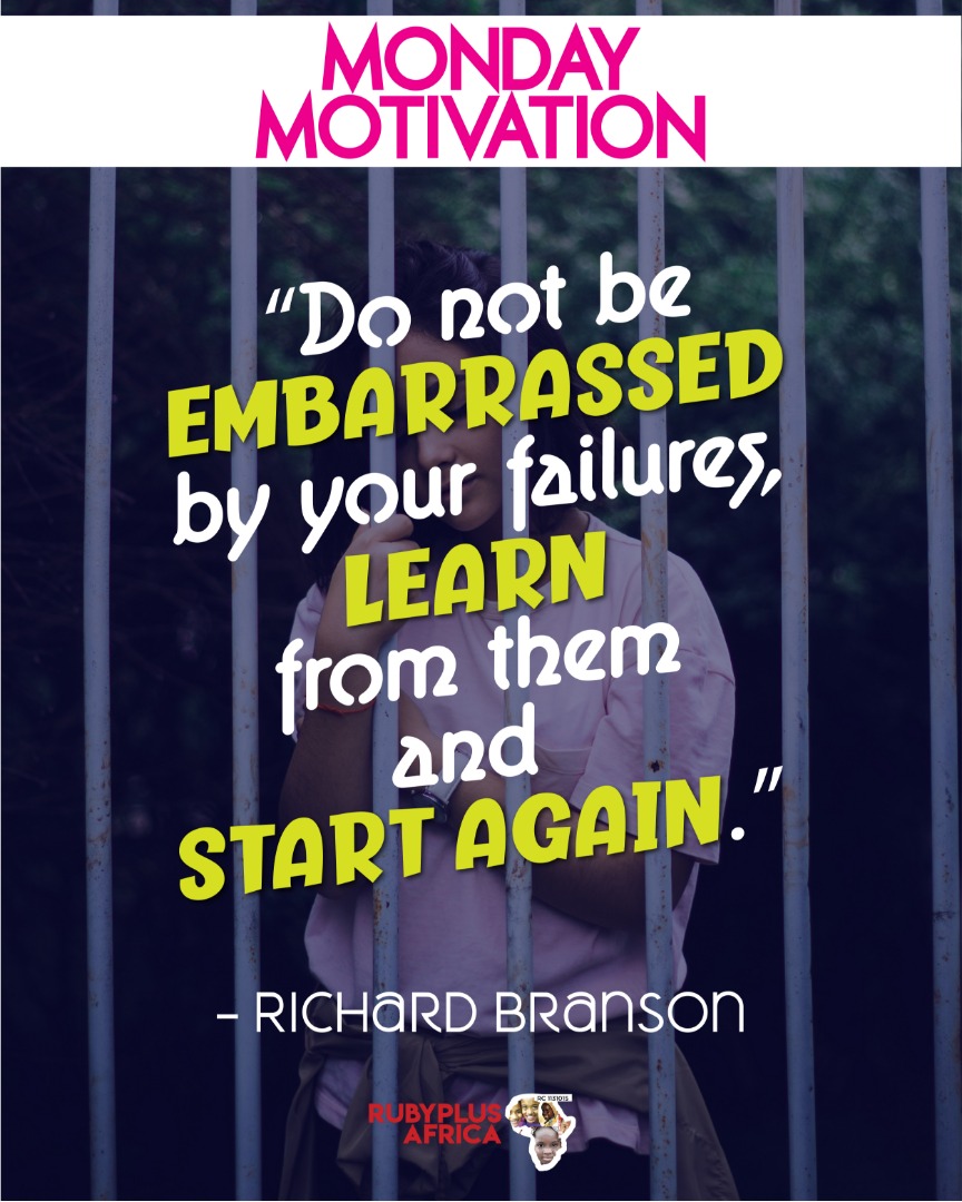 rubyplusafrica's tweet image. #MondayMotivation