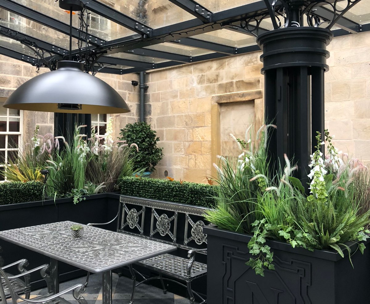 CleverAssoc's tweet image. Can you spot the high-quality speaker in the Grantley Hall Norton Courtyard? #Karray #GrantleyHall