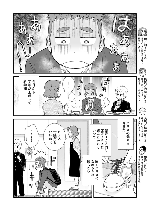 うちの息子はたぶんゲイ ㉗

母の心配なんてなんのその。

#お母さんは息子がかわいい
#うちの息子はたぶんゲイ 