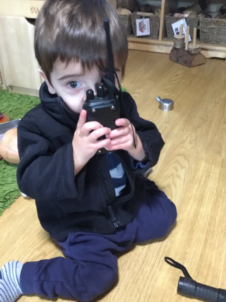 snapatworth's tweet photo. Babies communicate to each other using the walkie talkies. 📱#technologyplay #communication #learningnewwords https://t.co/EIKdiWvjPe