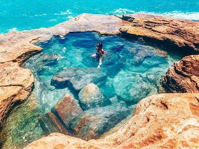 Australia's North West on Twitter: "💦 The best pools in life are free! 💦 . The rock pools at Gantheaume Point in Broome fill up on a high tide and make an