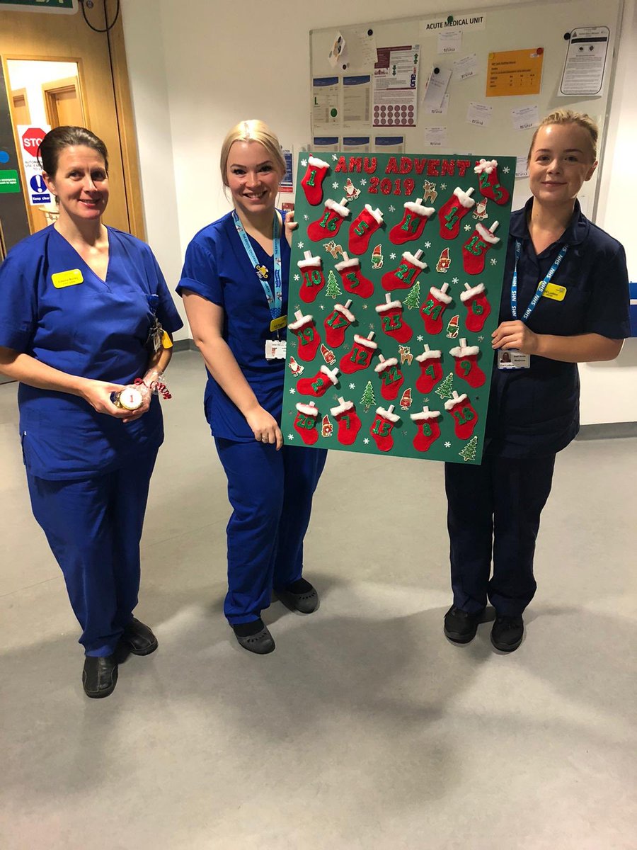 #AMU #advent calendar in progress. Day one winner. Edwina Burley. 🎉🎉 @NorthBristolNHS @NBTNursing @armstrongduff @LuisaBti @dr_nigel_lane @Chauders0117 @Jr6Emily @emma_stedman 🎄🎄